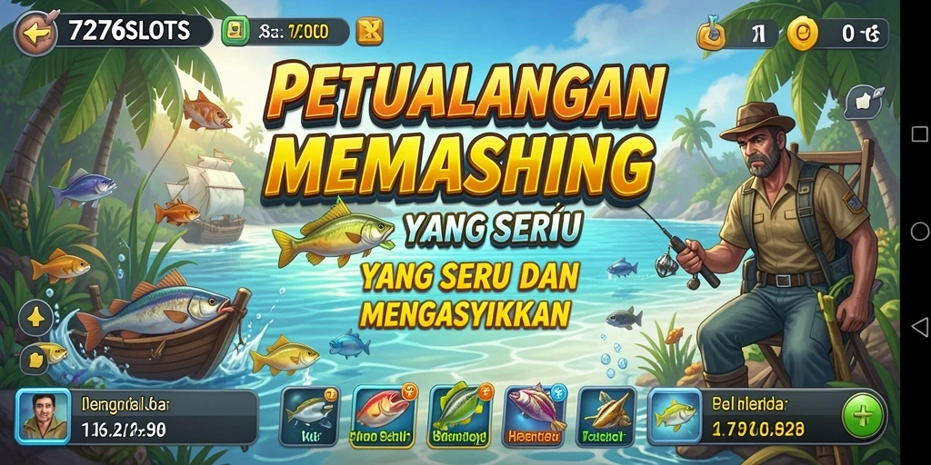 Tampak gameplay menarik saat menangkap ikan di 7276SLOTS.