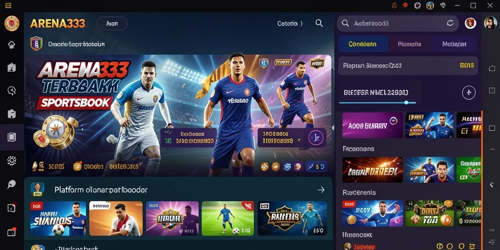 Screenshot gameplay ARENA333 menampilkan taruhan olahraga yang seru.