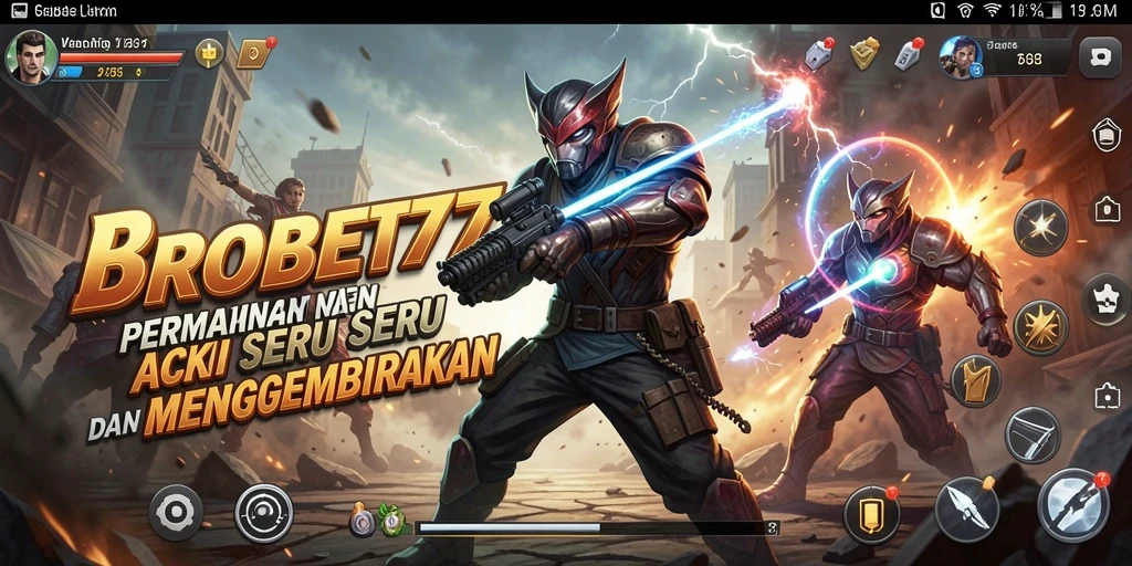 Screenshot BROBET77 menunjukkan aksi mendebarkan dan gameplay seru.