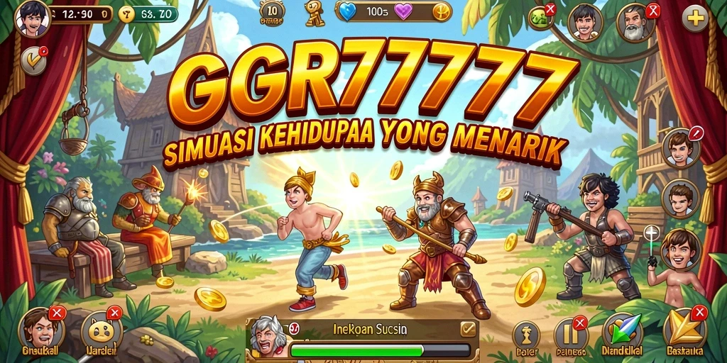 Tampilan gameplay GGR7777 dengan interaksi dan aktivitas karakter.