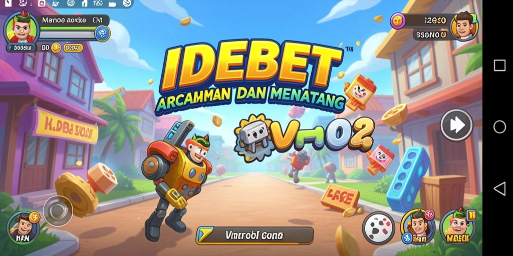 Tampilan gameplay seru dan interaktif dari IDEBET saat bermain arcade.