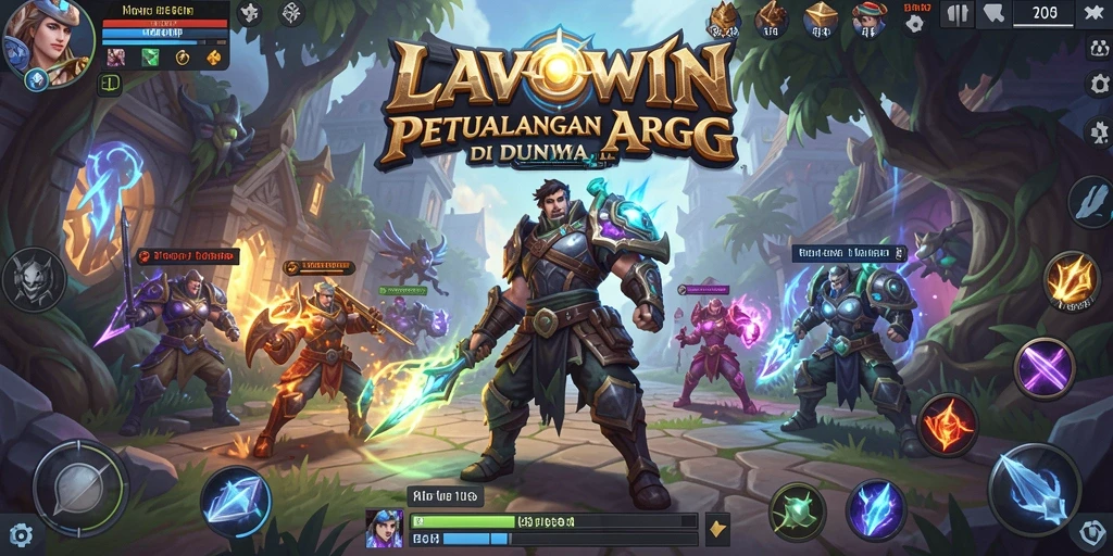 Gameplay seru LAVOWIN dalam aksi penuh pertarungan ARPG.