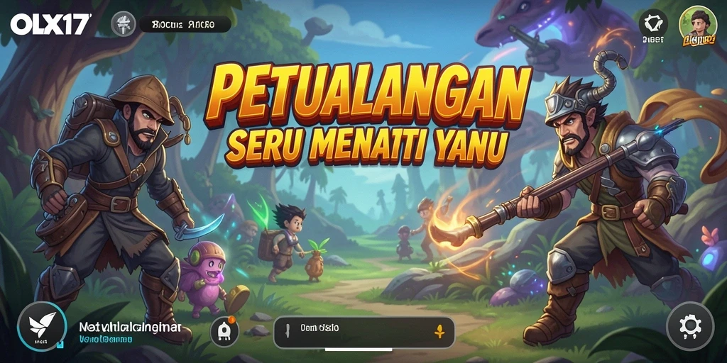 Screenshot gameplay OLX17 yang menunjukkan aksi petualangan seru.