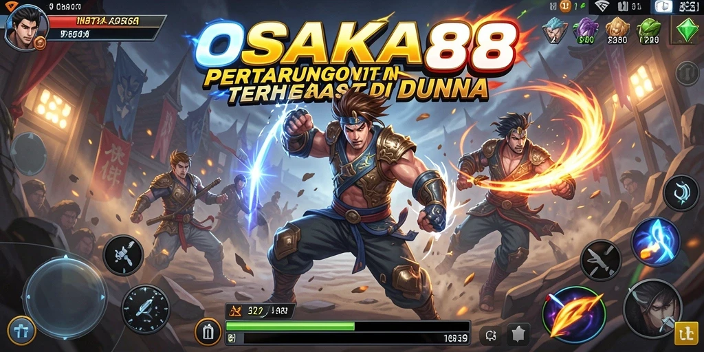 Tampilan gameplay OSAKA88 yang mendebarkan dan penuh aksi.