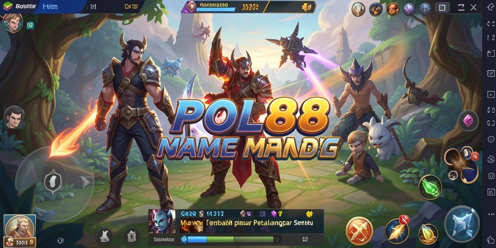 Tampilan screenshot POL88 menampilkan aksi seru dalam gameplay MMORPG.