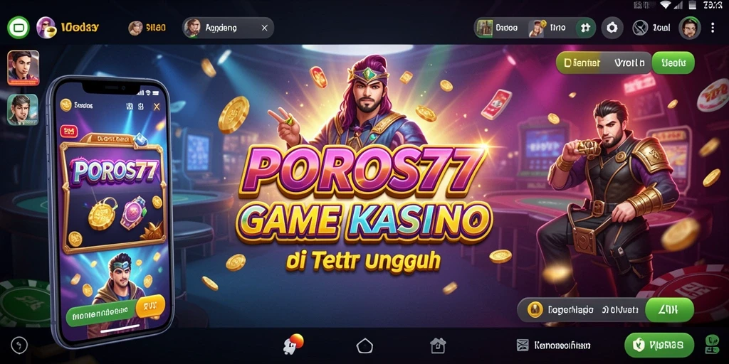 Screenshot POROS77 menampilkan gameplay kasino yang menarik dan dinamis.