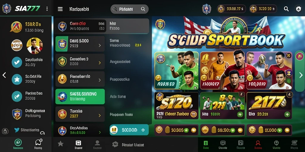 Screenshot utama SIA777 menampilkan gameplay taruhan olahraga yang menarik.