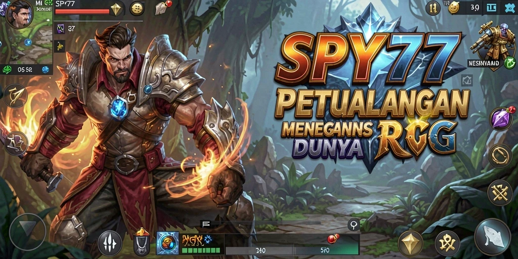 Tampilan screenshot utama SPY77 yang menampilkan aksi gameplay RPG yang menegangkan.